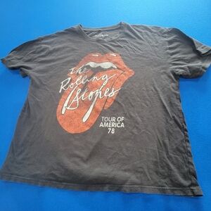 The Rolling Stones Black and Red Short Sleeve Tee / Size XXL